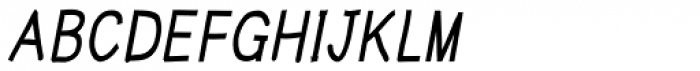 Write XCond Bold Italic Font UPPERCASE