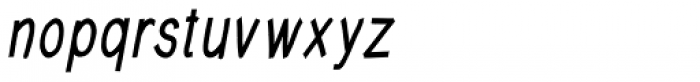 Write XCond Bold Italic Font LOWERCASE