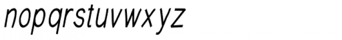 Write XCond DemiBold Italic Font LOWERCASE