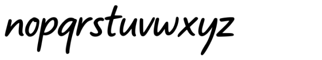 Writelyne Font LOWERCASE