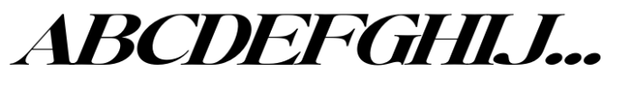 Writers Mark Display Black Expanded Italic Font