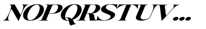 Writers Mark Display Black Expanded Italic Font UPPERCASE