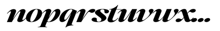 Writers Mark Display Black Expanded Italic Font LOWERCASE