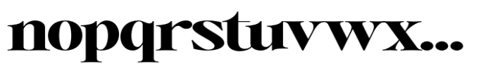 Writers Mark Display Black Expanded Font LOWERCASE