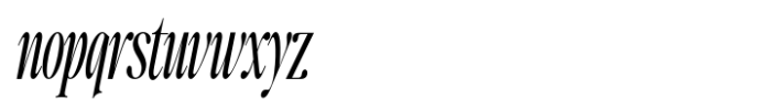 Writers Mark Display Condensed Italic Font LOWERCASE