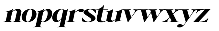 Writers Mark Display Extra Bold Expanded Slanted Font LOWERCASE