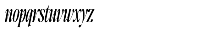 Writers Mark Display Medium Condensed Italic Font LOWERCASE