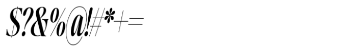 Writers Mark Display Semi Bold Condensed Italic Font OTHER CHARS