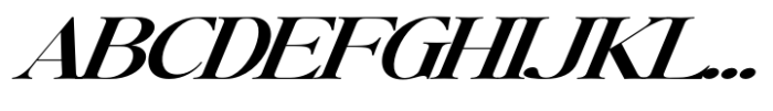 Writers Mark Display Semi Bold Expanded Italic Font