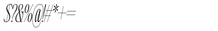 Writers Mark Display Thin Condensed Italic Font OTHER CHARS