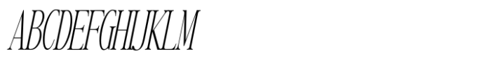 Writers Mark Display Thin Condensed Italic Font UPPERCASE