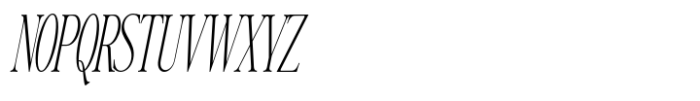 Writers Mark Display Thin Condensed Italic Font UPPERCASE