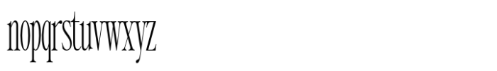 Writers Mark Display Thin Condensed Font LOWERCASE