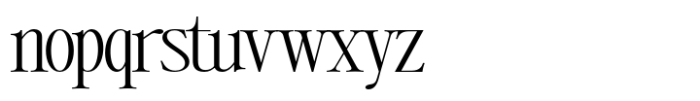 Writers Mark Display Thin Expanded Font LOWERCASE