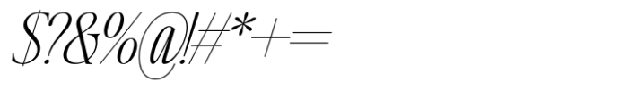 Writers Mark Display Thin Italic Font OTHER CHARS