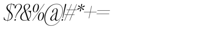 Writers Mark Display Thin Slanted Font OTHER CHARS
