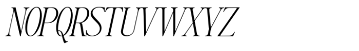 Writers Mark Display Thin Slanted Font UPPERCASE