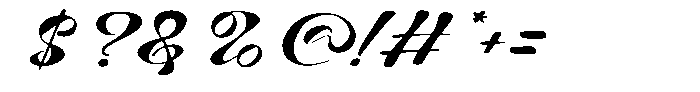 Written Capture Font OTHER CHARS