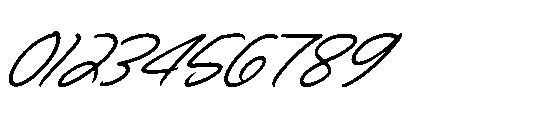 Wroteful Authentic Italic Font OTHER CHARS