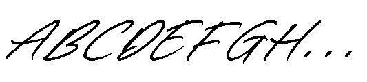 Wroteful Authentic Italic Font UPPERCASE
