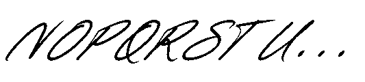 Wroteful Authentic Italic Font UPPERCASE