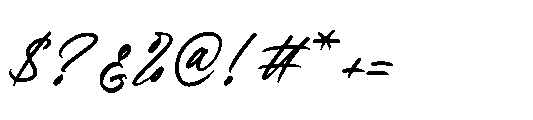 Wroteful Authentic Regular Font OTHER CHARS
