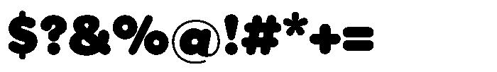 Wround Black Font OTHER CHARS
