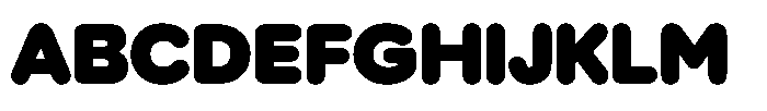 Wround Black Font UPPERCASE