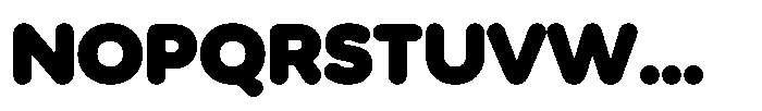 Wround Black Font UPPERCASE