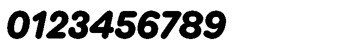 Wround Bold Italic Font OTHER CHARS