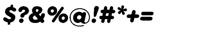 Wround Bold Italic Font OTHER CHARS
