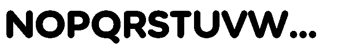 Wround Bold Font UPPERCASE