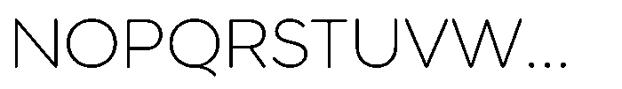 Wround ExtraLight Font UPPERCASE