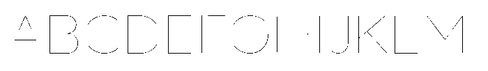 Wround Hairline Font UPPERCASE