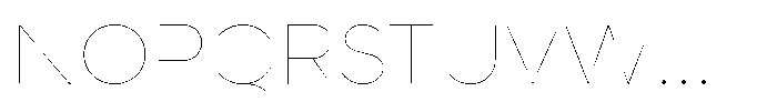 Wround Hairline Font UPPERCASE