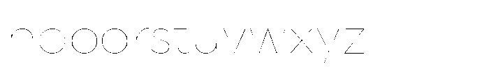 Wround Hairline Font LOWERCASE