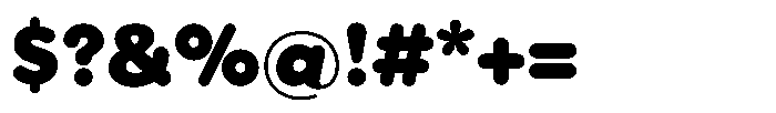 Wround Heavy Font OTHER CHARS