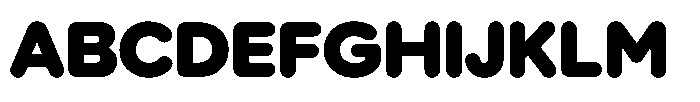Wround Heavy Font UPPERCASE