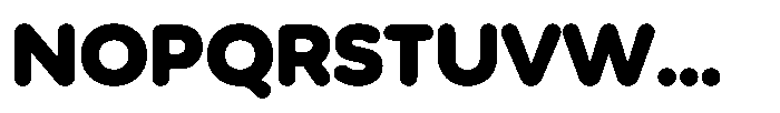 Wround Heavy Font UPPERCASE