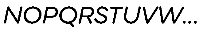 Wround Italic Font UPPERCASE