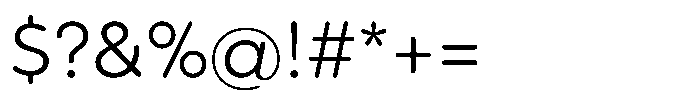 Wround Light Font OTHER CHARS