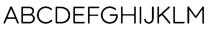 Wround Light Font UPPERCASE
