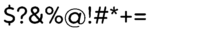 Wround Regular Font OTHER CHARS