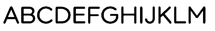 Wround Regular Font UPPERCASE