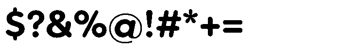Wround SemiBold Font OTHER CHARS