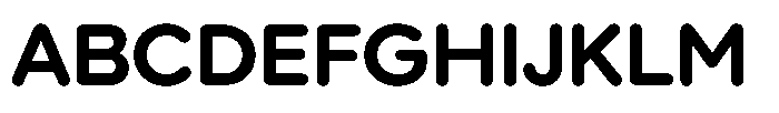Wround SemiBold Font UPPERCASE