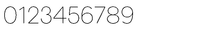 Wround Thin Font OTHER CHARS