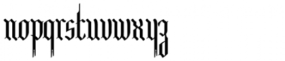 Wroxeter Narrow Font LOWERCASE