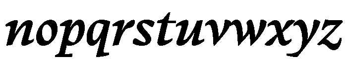 Writer Semibold Italic Font LOWERCASE