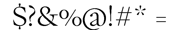 Writer Variable Regular 13 Font OTHER CHARS
